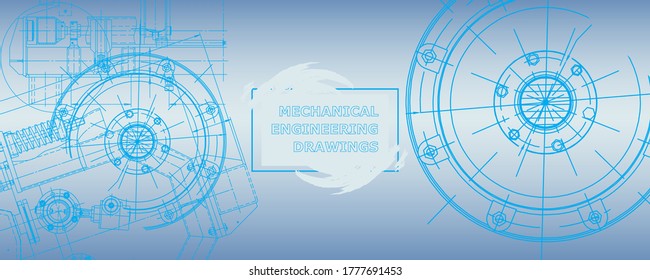 Resumen del plano de ingeniería de conceptos de fondo. Fondo de escritorio tecnológico