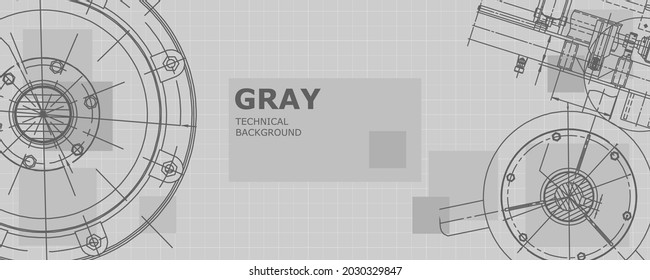 Abstract background concept engineering drawing. Technological wallpaper