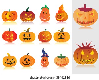 abstract background with concept of halloween pumpkin