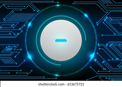 Abstract background concept hi-tech cyber security 