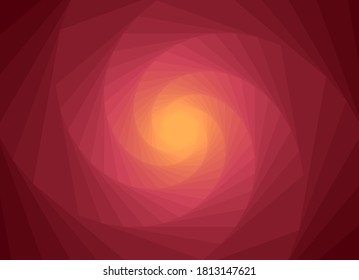 Abstract background concept. A spiral that twists towards the light. Bright, bright colors with a smooth transition. Spiral illustration. EPS 10.