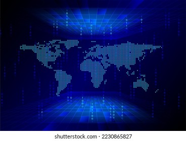 abstract background concept technology network futuristic vector illustration