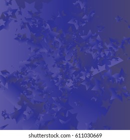 Abstract Background Confetti with Green  Blue of Different Size and Shades. Trendy Pattern Confetti Falling Stars for Print, Paper, Textile, Wallpaper.