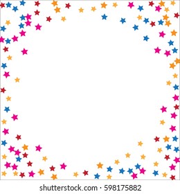 Abstract background Confetti with Stars elements