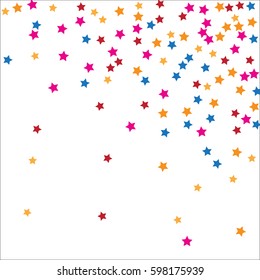Abstract background Confetti with Stars elements