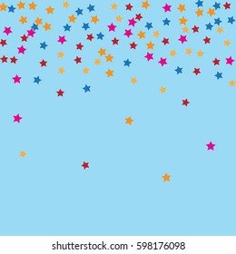 Abstract background Confetti with Stars elements