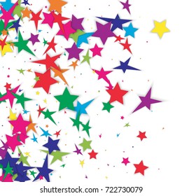 Abstract background Confetti with Stars elements