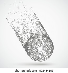 Abstract background with connected dots. Eps 10 vector file.