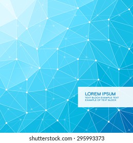 Abstract background with connected line and dot . Concept network. The file is saved in the version 10 EPS. This image contains transparency. 