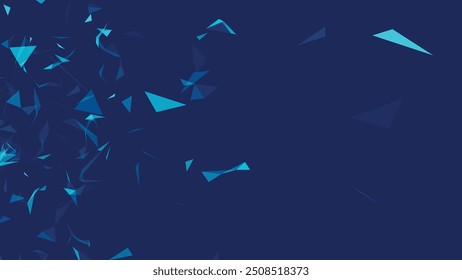 Fondo Abstractas con puntos y líneas de conexión. Estructura de conexión de red. Tecnología de datos e ilustración científica. Efecto plexo. Ilustración vectorial 3D