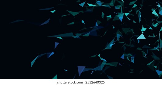 Abstrakter Hintergrund mit verbindenden Punkten und Linien. Netzwerkverbindungsstruktur. Datentechnik und wissenschaftliche Illustration. Plexus-Effekt. 3D-Vektorgrafik