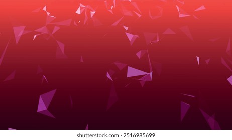 Fundo abstrato com pontos e linhas de conexão. Estrutura de conexão de rede. Tecnologia de dados e ilustração científica. Efeito plexo. Ilustração de vetor 3D