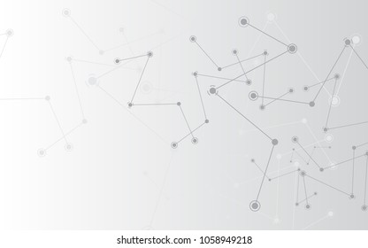 Abstract background connecting innovation dots and line communication concept
