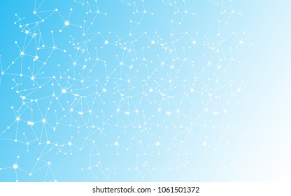 Abstract background connecting innovation dots and line communication concept
