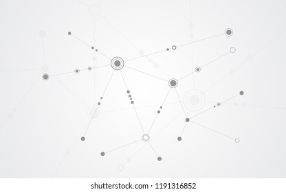 Abstract background connecting innovation dots and line communication concept
