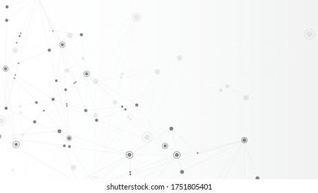Resumen de antecedentes conectando puntos de innovación y concepto de comunicación de línea
