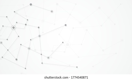 Abstract background connecting innovation dots and line communication concept
