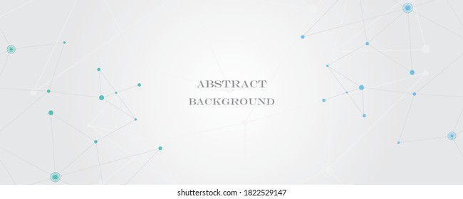 Abstract background connecting innovation dots and line communication concept
