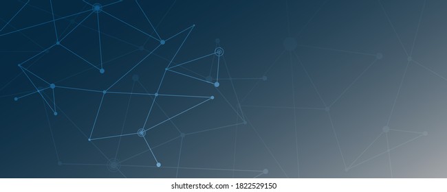Abstract background connecting innovation dots and line communication concept
