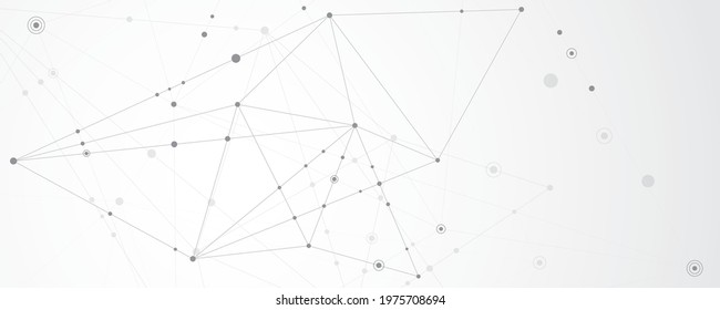 Abstract background connecting innovation dots and line communication concept