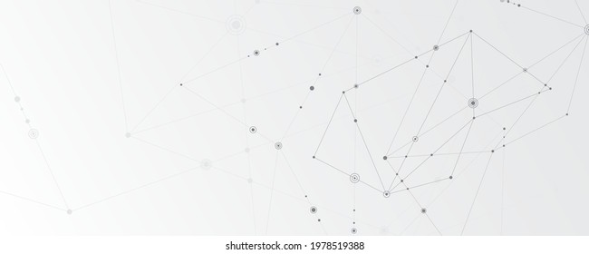 Abstract background connecting innovation dots and line communication concept