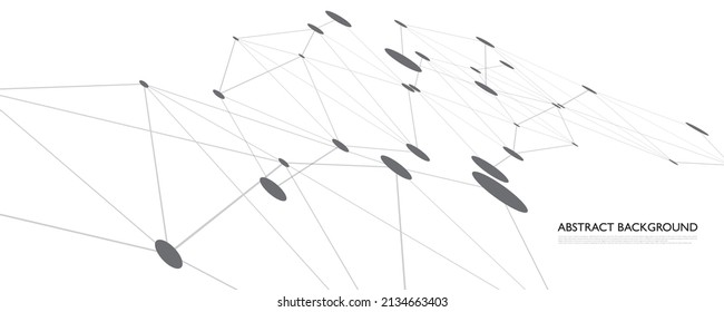 Abstract background connecting innovation dots and line communication concept
