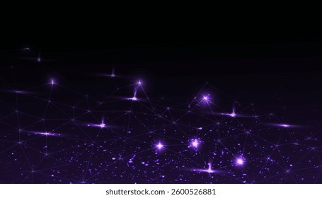 Abstract background connecting innovation dots and line communication concept 