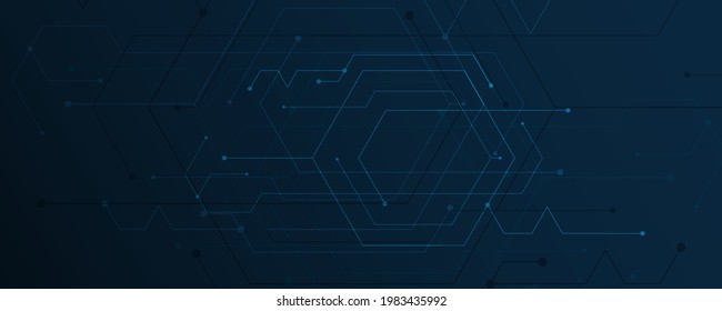 Abstract background connecting innovation hexagonal communication concept innovation background vector illustration
