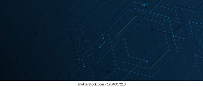 Abstract background connecting innovation hexagonal communication concept innovation background vector illustration

