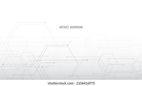 Abstract background connecting innovation hexagonal communication concept innovation background vector illustration