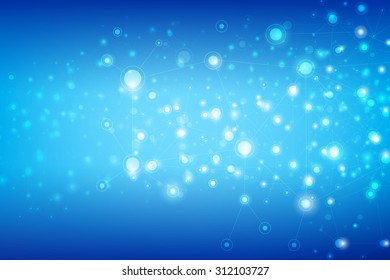 Abstract background connection internet social, dot and line element vector illustration