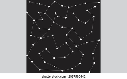 Abstract background with connection line and dots