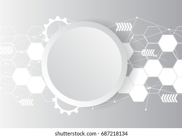 Abstract background, connection technology concept. 