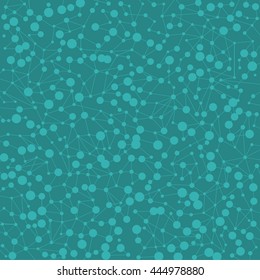 Abstract background with connections. Circle and line pattern. Stock vector.