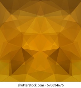 Abstract background consisting of beige, brown, yellow triangles. Geometric design for business presentations or web template banner flyer. Vector illustration
