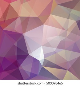 Abstract background consisting of beige, purple, brown triangles.  Geometric design for business presentations or web template banner flyer. Vector illustration