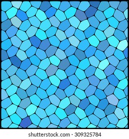 abstract background consisting of blue geometrical shapes, vector illustration