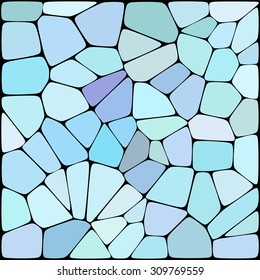 abstract background consisting of blue geometrical shapes, vector illustration