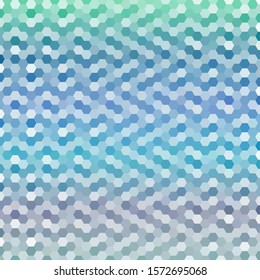 Abstract background consisting of blue, green hexagons. Geometric design for business presentations or web template banner flyer. Vector illustration