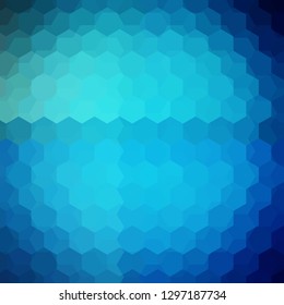Abstract background consisting of blue hexagons. Geometric design for business presentations or web template banner flyer. Vector illustration