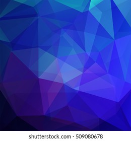Abstract background consisting of blue, purple  triangles. Geometric design for business presentations or web template banner flyer. Vector illustration