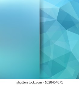 Abstract background consisting of blue triangles. Geometric design for business presentations or web template banner flyer. Vector illustration