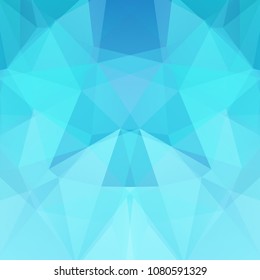 Abstract background consisting of blue triangles. Geometric design for business presentations or web template banner flyer. Vector illustration