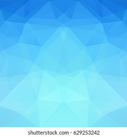 Abstract background consisting of blue triangles. Geometric design for business presentations or web template banner flyer. Vector illustration