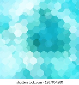Abstract background consisting of blue, white hexagons. Geometric design for business presentations or web template banner flyer. Vector illustration