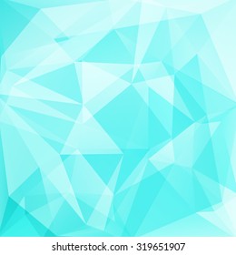 abstract background consisting of blue, white triangles, vector illustration
