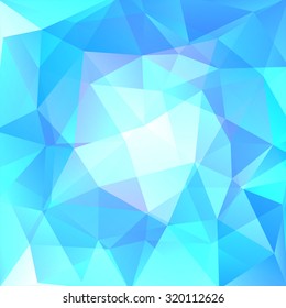 abstract background consisting of blue, white  triangles, vector illustration