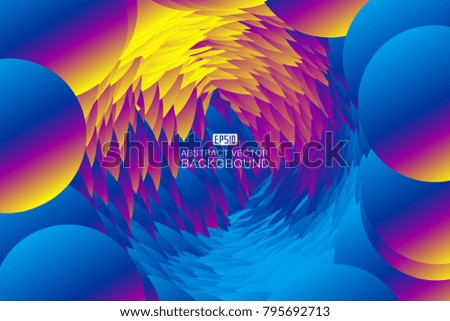 Abstract background consisting of blue, yellow, purple