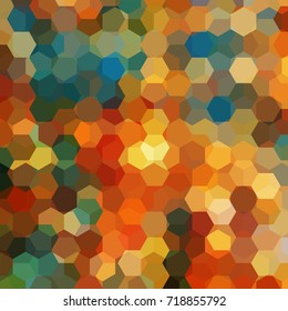 Abstract background consisting of brown hexagons. Geometric design for business presentations or web template banner flyer. Vector illustration