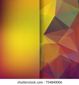 Abstract background consisting of brown triangles. Geometric design for business presentations or web template banner flyer. Vector illustration